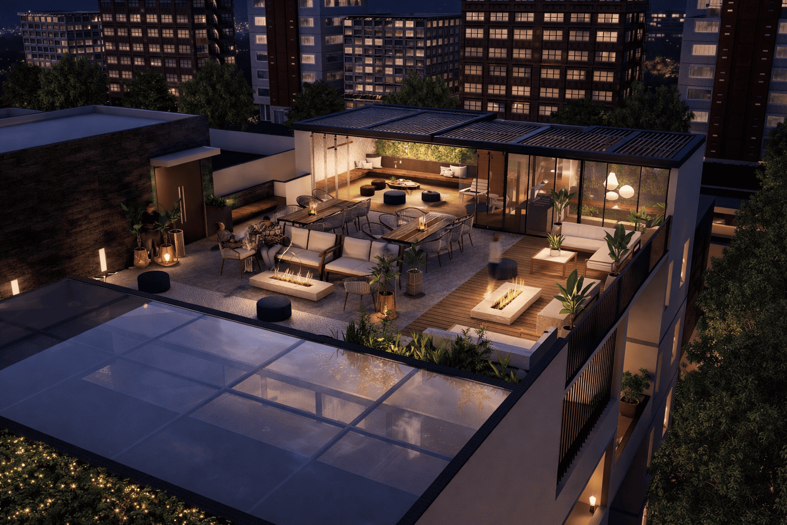 Terrace Night View
